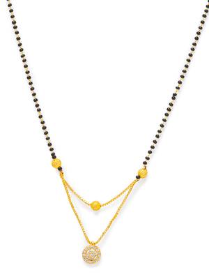 american diamonds Yellow Gold Necklaces 4