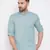 Green woven cotton men-kurtas