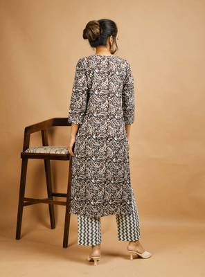 Black kalamkari cotton salwar 4