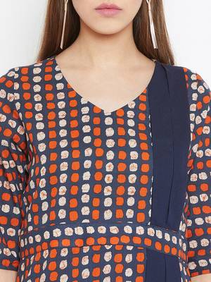 Brown printed cotton tunics 5