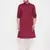Maroon woven cotton men-kurtas