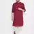 Maroon woven cotton men-kurtas