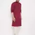 Maroon woven cotton men-kurtas