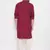Maroon woven cotton men-kurtas