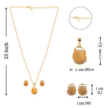 Exclusive Delicate Party Wear Pendant Set For Women Girl 6