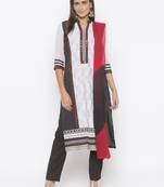 Black embroidered cotton salwar