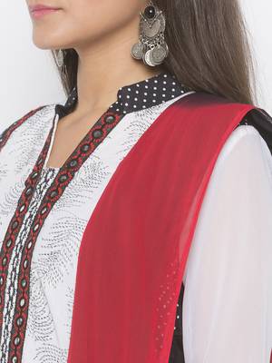 Black embroidered cotton salwar 4