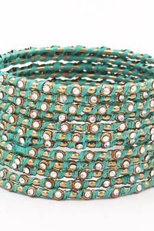 Green bangles-and-bracelets
