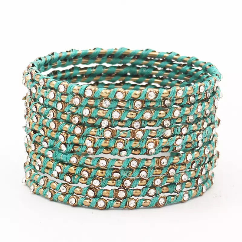 Green bangles-and-bracelets