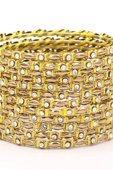 Yellow bangles-and-bracelets
