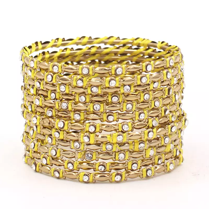 Yellow bangles-and-bracelets