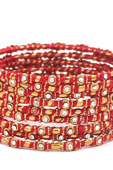 Red bangles-and-bracelets
