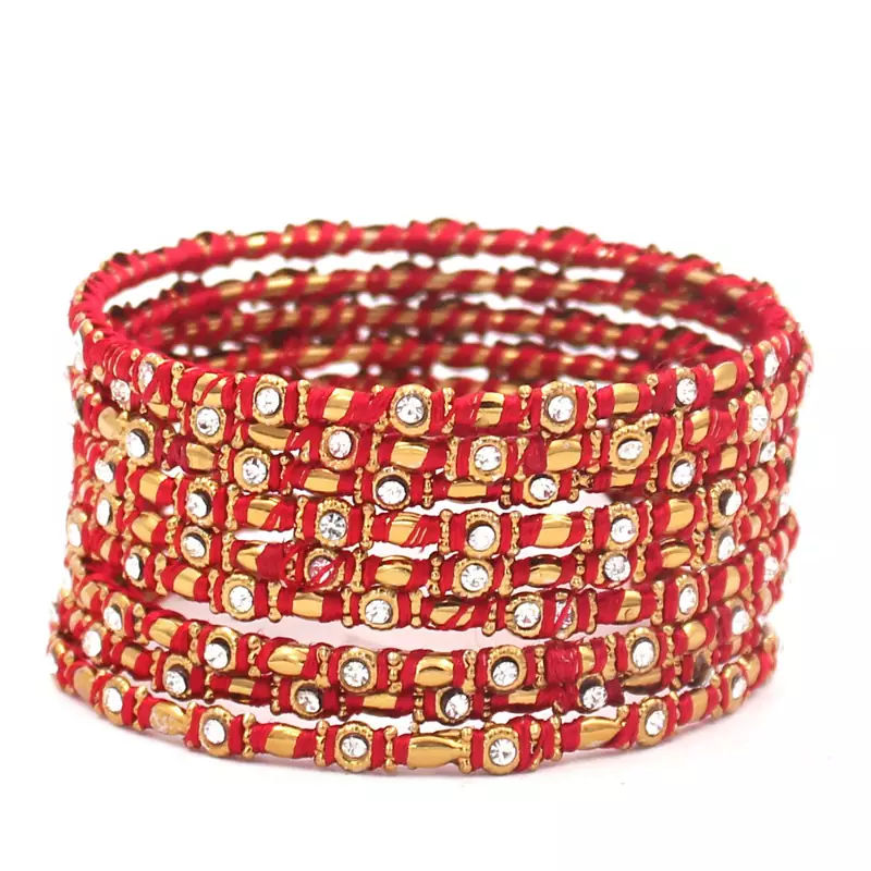 Red bangles-and-bracelets