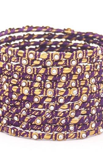 Purple bangles-and-bracelets