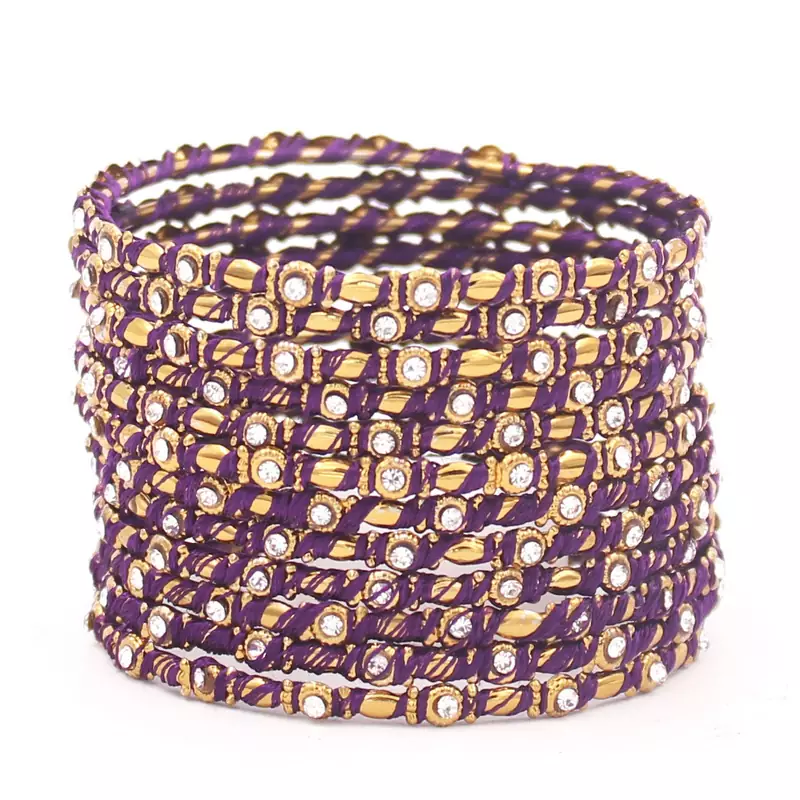 Purple bangles-and-bracelets