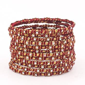 Maroon bangles-and-bracelets 1