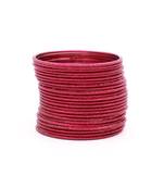 Maroon bangles-and-bracelets