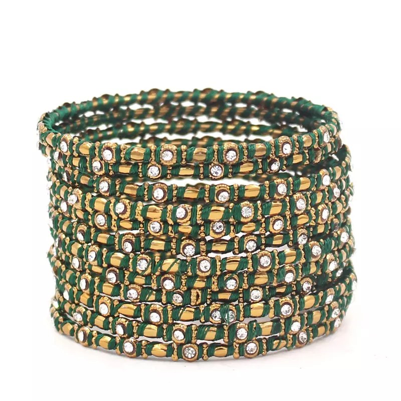 Green bangles-and-bracelets