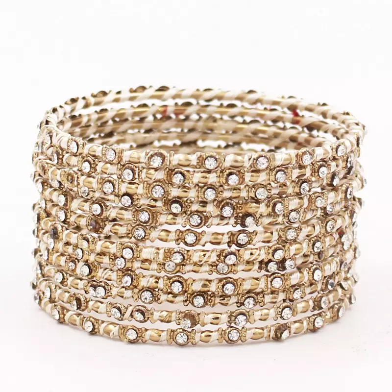 Beige bangles-and-bracelets