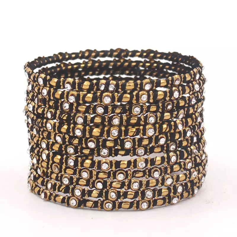 Black bangles-and-bracelets