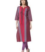 Os by Fourbuttons Women's Pure Cotton Multi Kurta