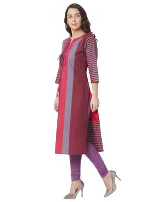 Os by Fourbuttons Women's Pure Cotton Multi Kurta 3