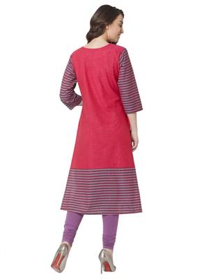 Os by Fourbuttons Women's Pure Cotton Multi Kurta 4