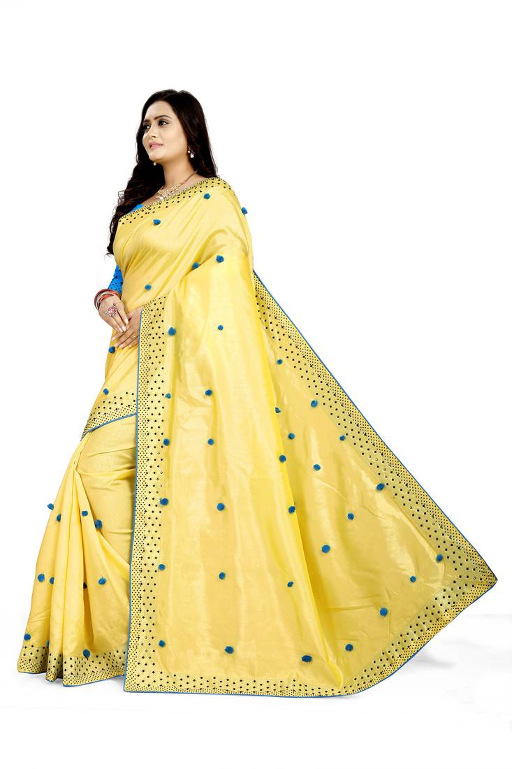 New Designer Paper Silk Fabric saree