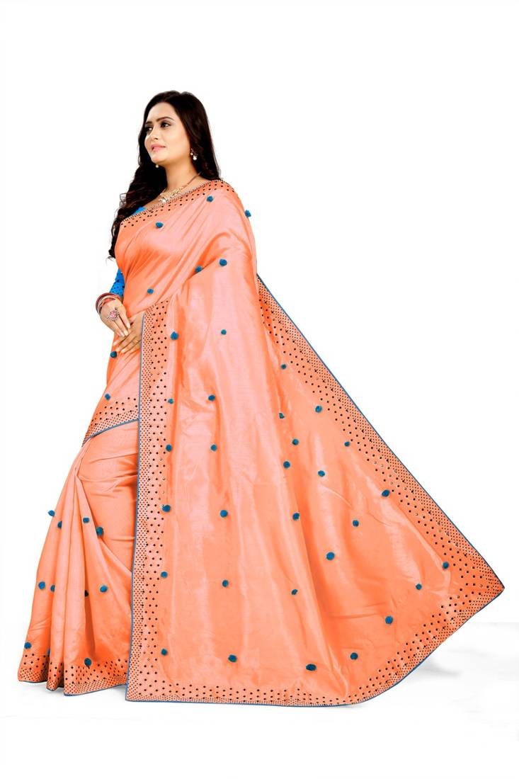 New Designer Paper Silk Fabric saree