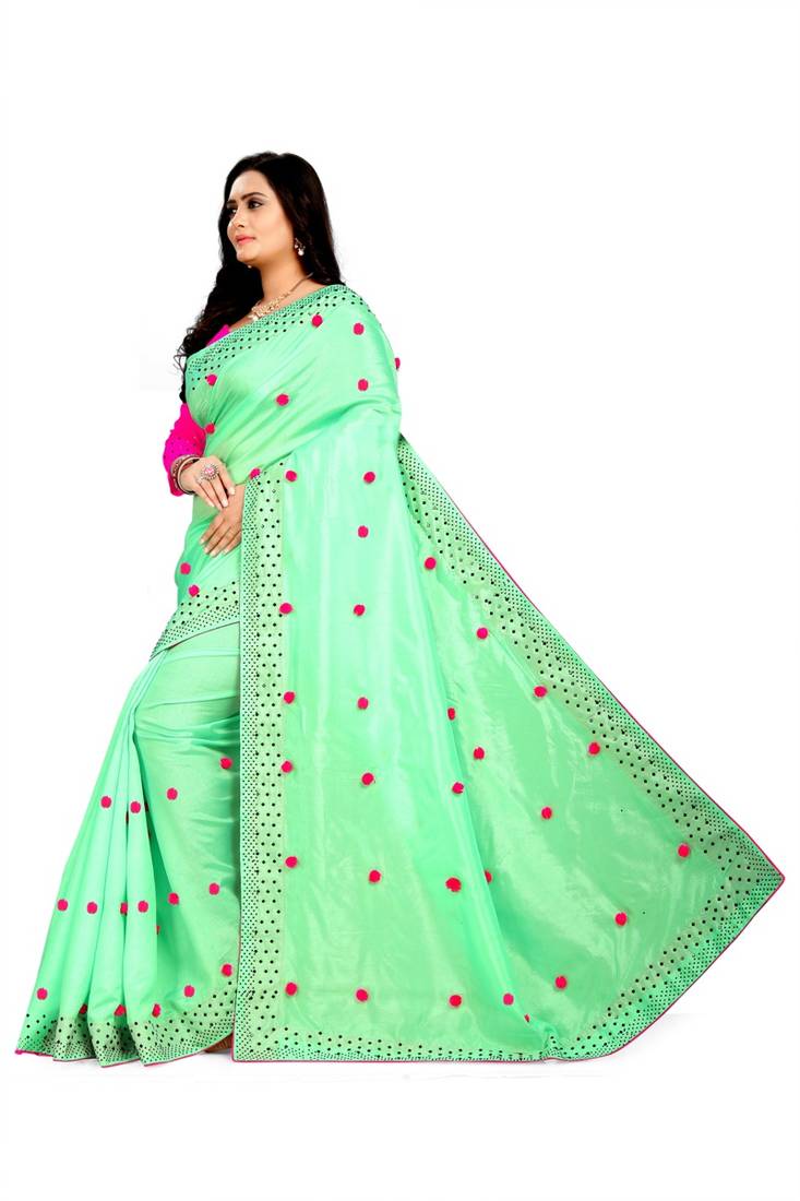 New Designer Paper Silk Fabric saree