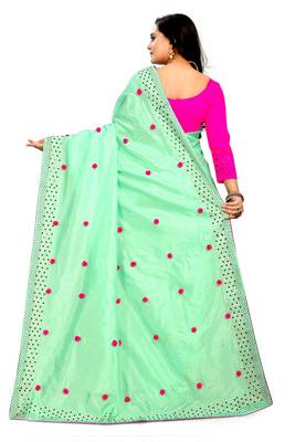 New Designer Paper Silk Fabric saree 3