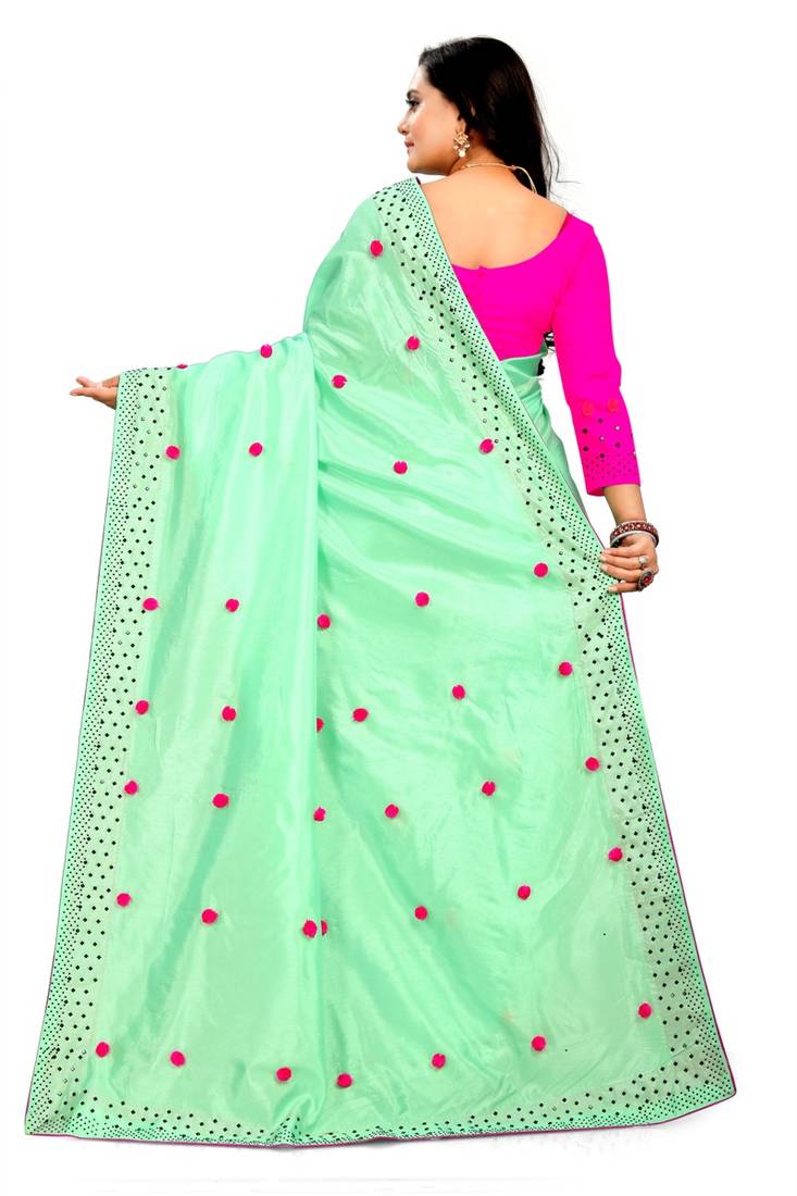 New Designer Paper Silk Fabric saree