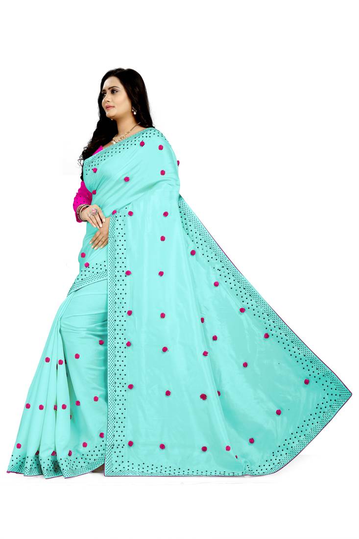 New Designer Paper Silk Fabric saree