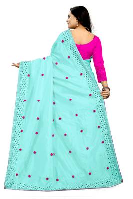 New Designer Paper Silk Fabric saree 3