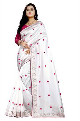 New Designer Paper Silk Fabric saree 1