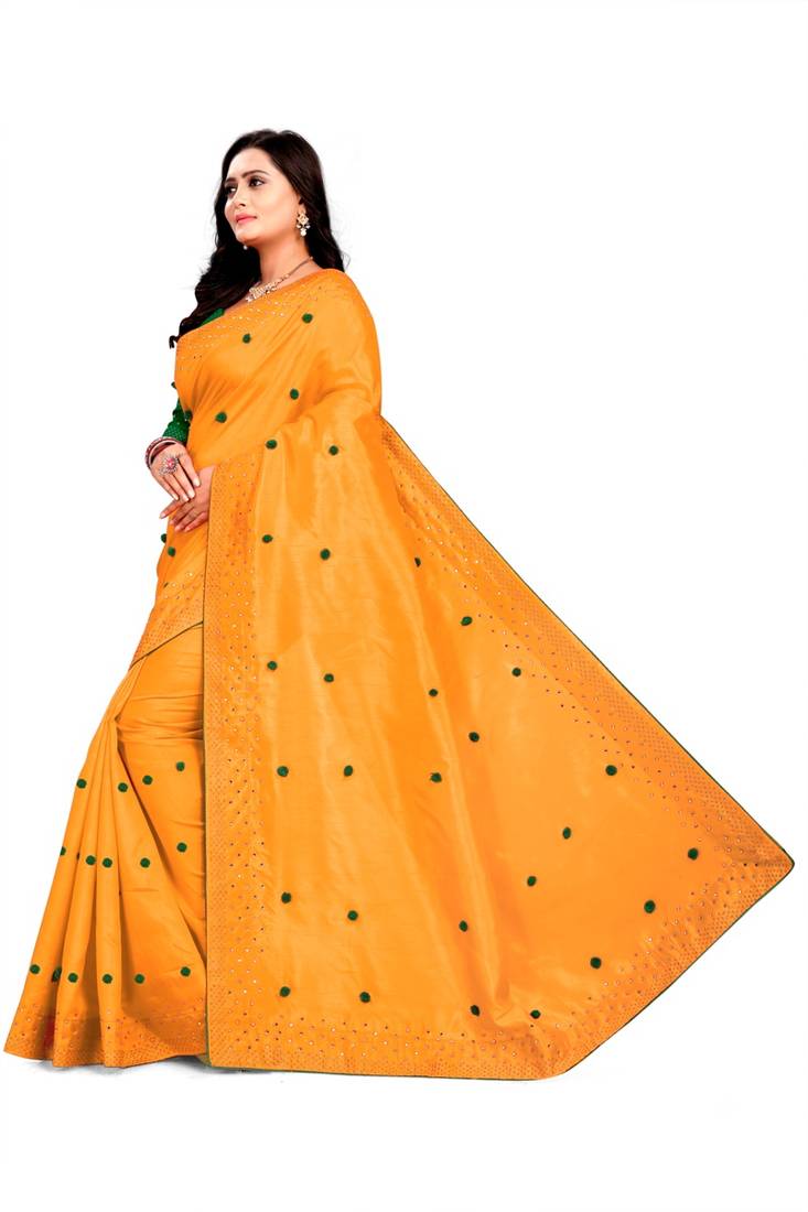 New Designer Paper Silk Fabric saree