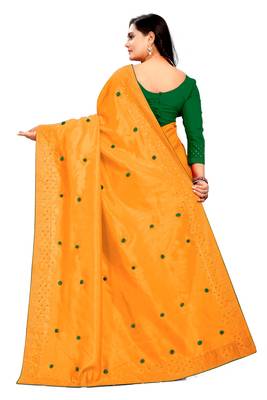 New Designer Paper Silk Fabric saree 3