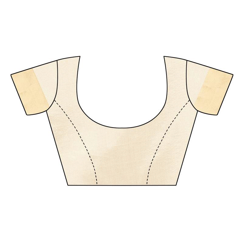 Heavy Zari Block Print with Broad Zari weaving Border Patta SAREE