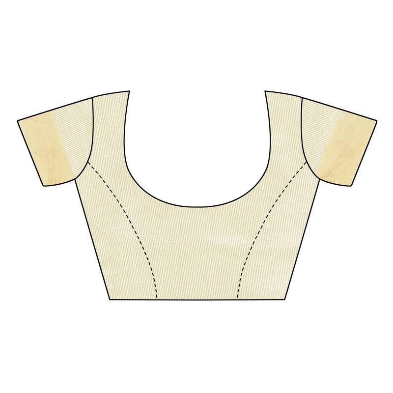 Heavy Zari Block Print with Broad Zari weaving Border Patta SAREE