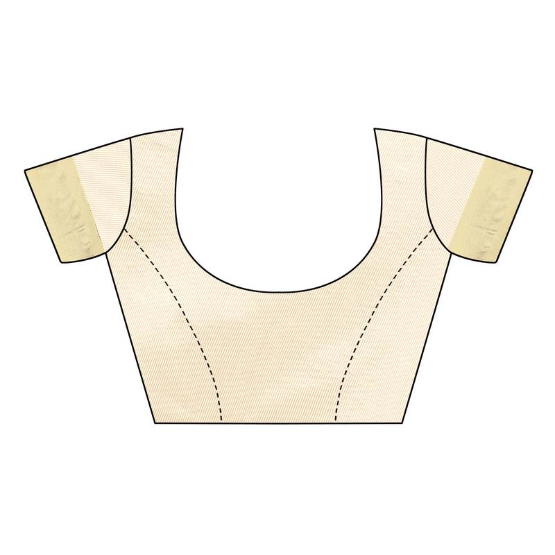 Heavy Zari Block Print with Broad Zari weaving Border Patta SAREE