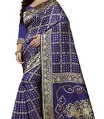 Heavy Art silk with Jeqard  zari Waving Bandhni design and amazing colour Extremely beautiful sarees