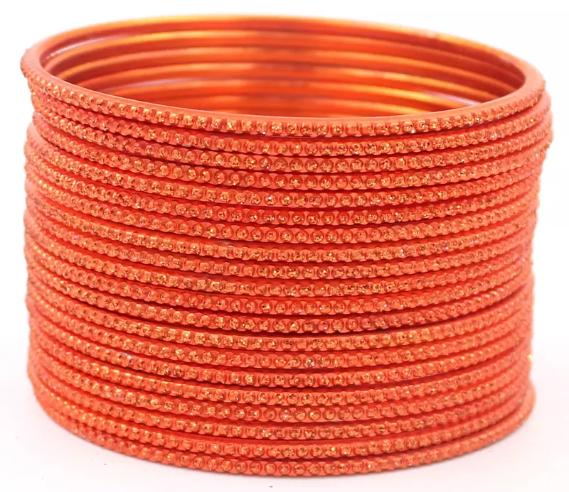 Orange bangles-and-bracelets