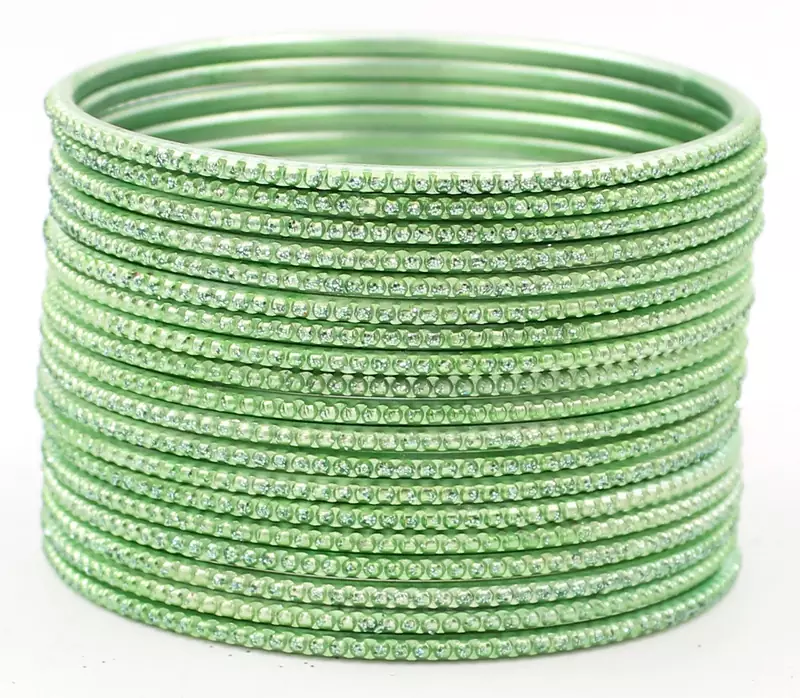 Green bangles-and-bracelets