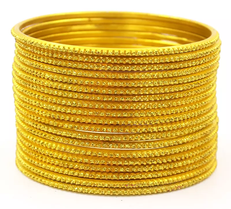 Yellow bangles-and-bracelets