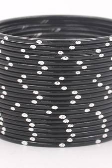 Black bangles-and-bracelets