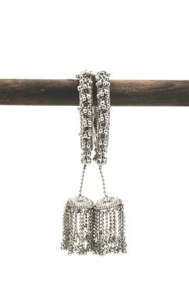 Silver Ghungroos Bangles 1