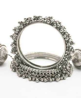 Silver Ghungroos Bangles 3