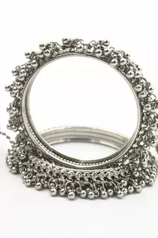 Silver Ghungroos Bangles
