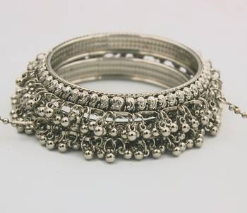 Silver Ghungroos Bangles 4