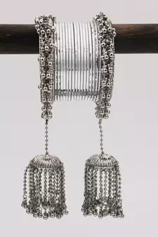 Silver bangles-and-bracelets